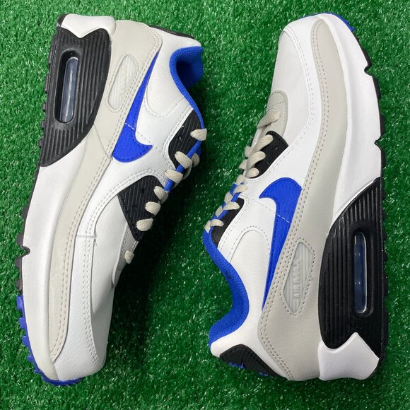 Nike Air Max 90 Leather Low GS Sportswear Shoes White DV3607-100 VNDS Sz 7 - Picture 3 of 7